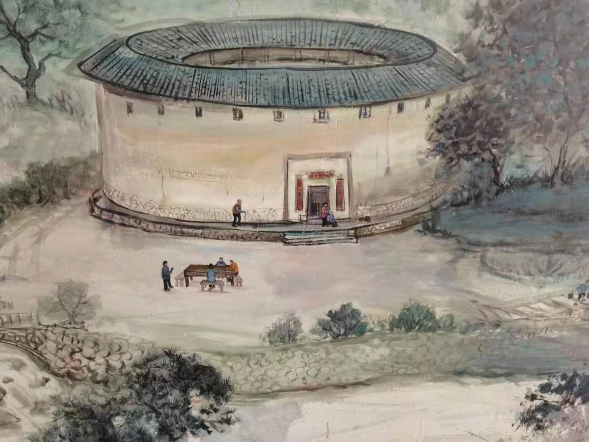 Tulou Panda Homestay Yongding Ngoại thất bức ảnh